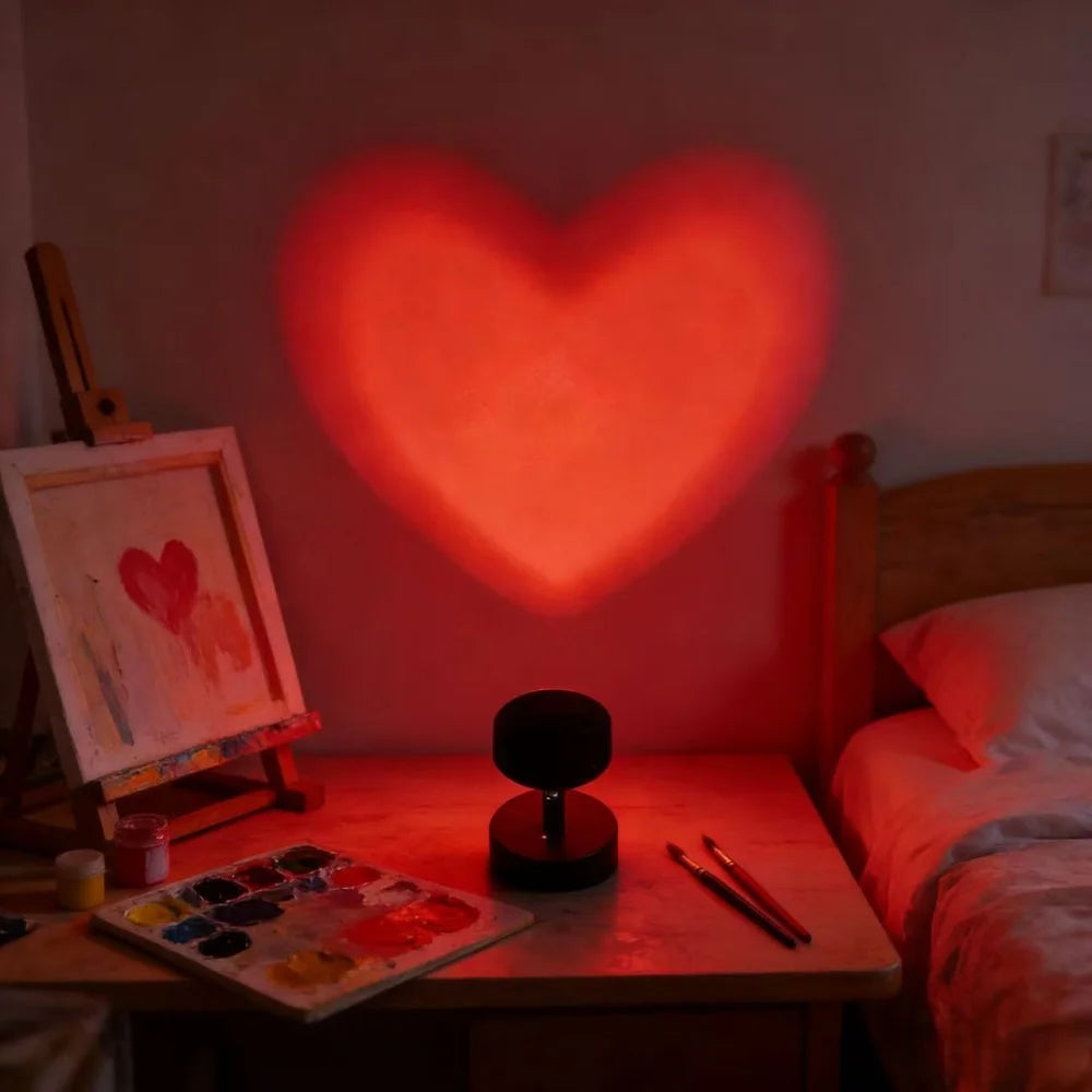 ❤️ Luminaa Heart Sunset – Twoje Prywatne Serce na Ścianie ❤️