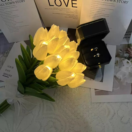 🌷 Luminaa Tulip Night Light – Magiczny Bukiet Tulipanów 🌷