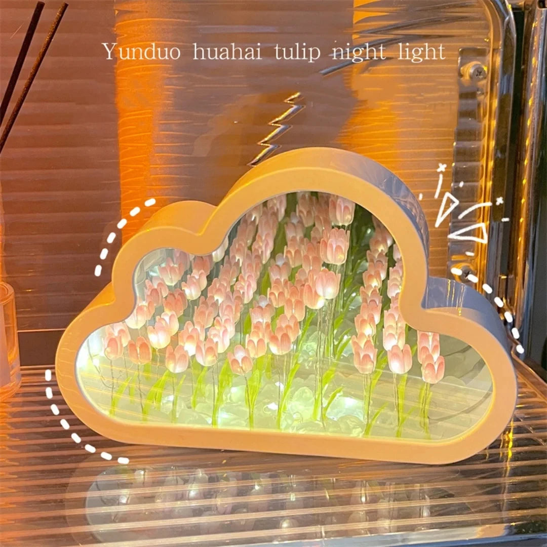 ☁️ Luminaa Cloud Mirror – Magiczne Lustro Tulipanowe DIY ☁️