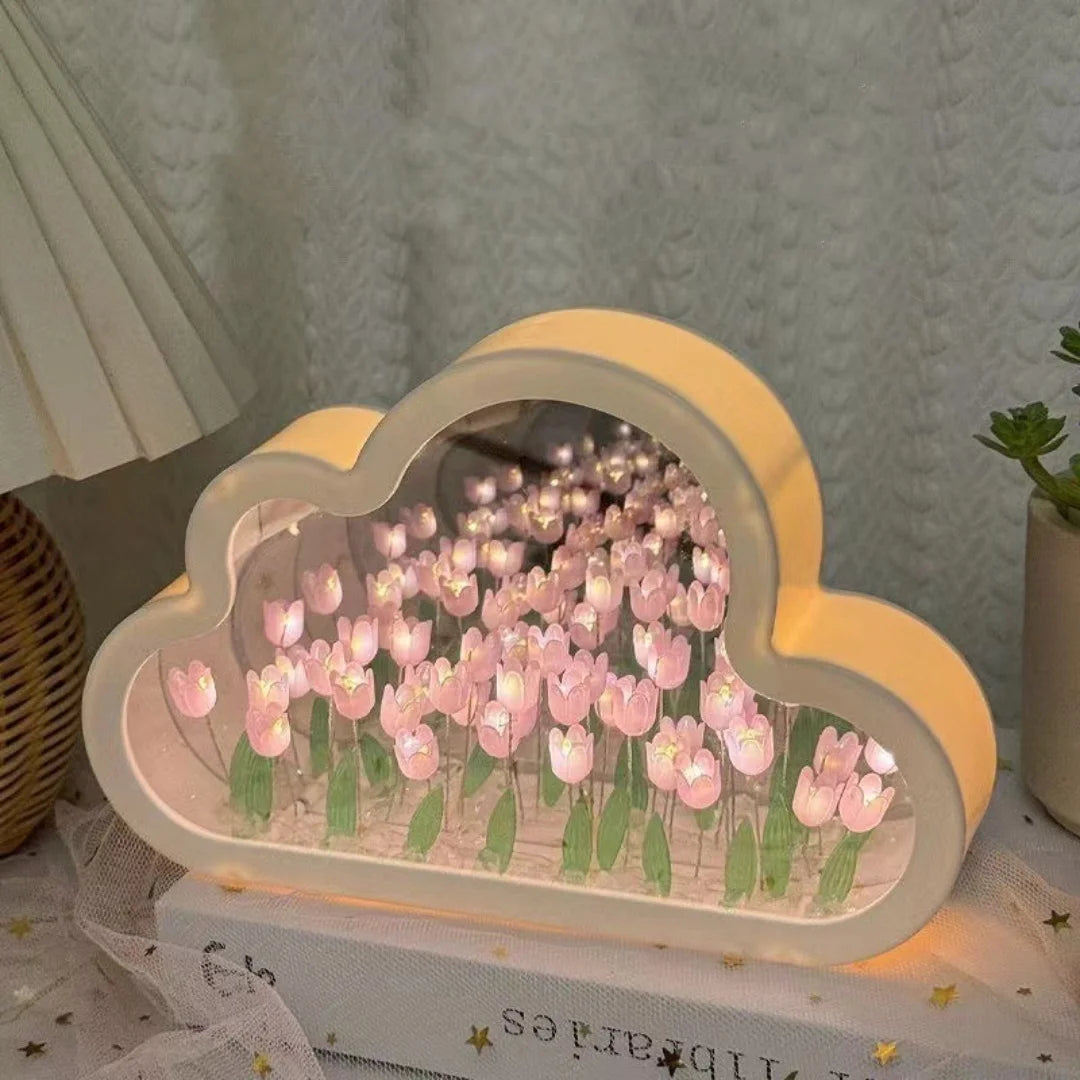 ☁️ Luminaa Cloud Mirror – Magiczne Lustro Tulipanowe DIY ☁️